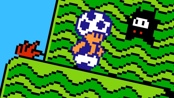 Blue Toad from Super Mario Bros.