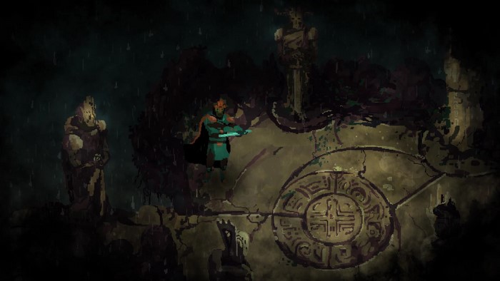 Children of Morta pixel art character with sword
