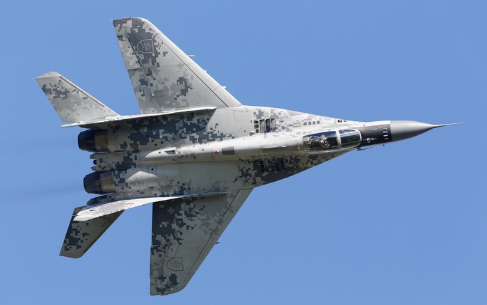 Mikoyan MiG-29 fighter jet in flight