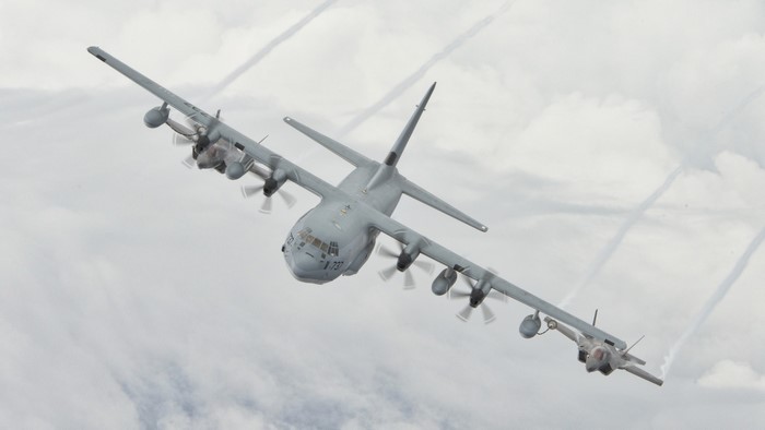Lockheed Martin C-130J Super Hercules and F-35B Lightning II