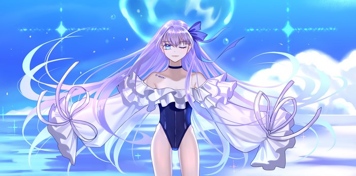 Meltlilith from Fate/Grand Order in a leotard