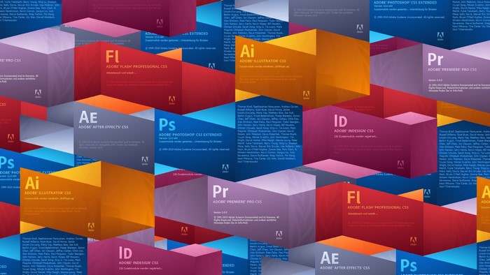 Adobe Creative Suite CS5 software logos