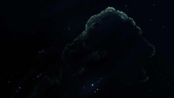 4K Nebula in Dark Space