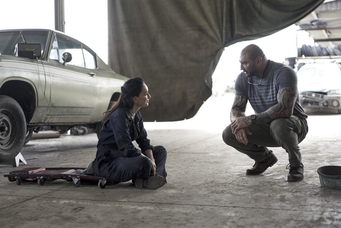Dave Bautista and Ana de la Reguera in Army of the Dead