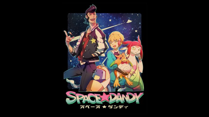 Space Dandy characters in space