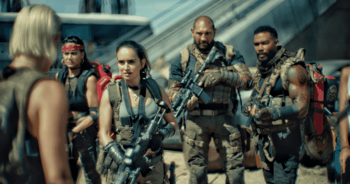 Army of the Dead characters with weapons
