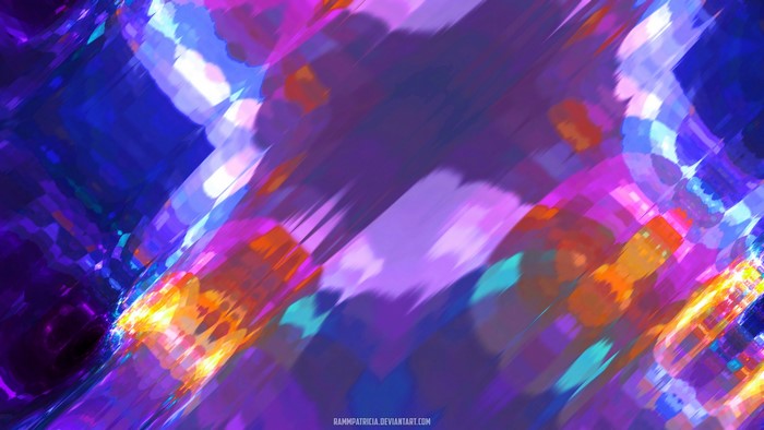 Abstract digital art with purple and blue hues