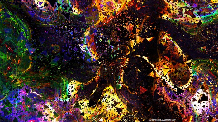 Colorful abstract digital art by RammPatricia