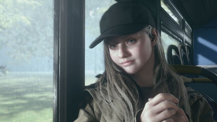 Rosemary Winters on a bus