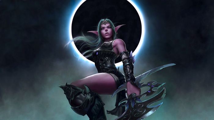Night Elf Warrior from World of Warcraft