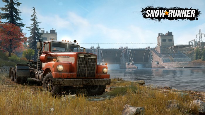 SnowRunner Truck at Dam