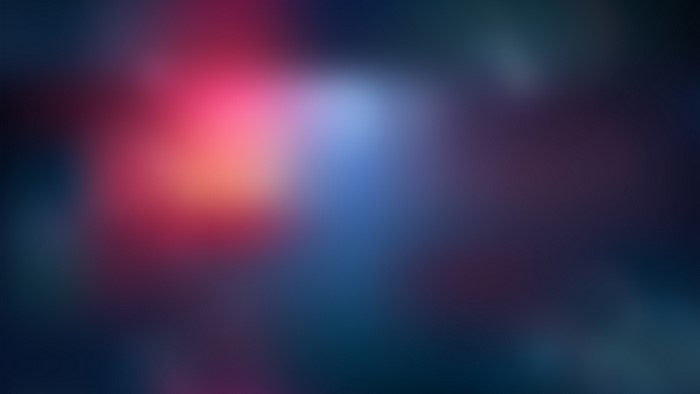 Abstract blurred red and blue lights