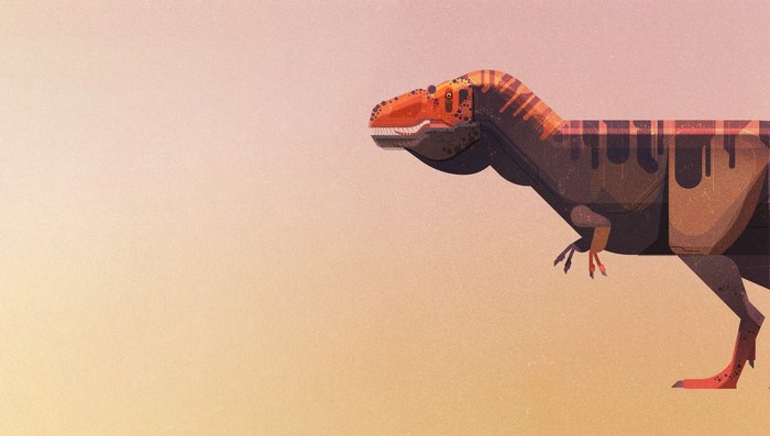 Illustration of a Tyrannosaurus Rex dinosaur