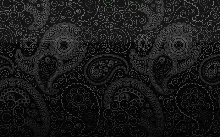 Monochrome Paisley Pattern Texture