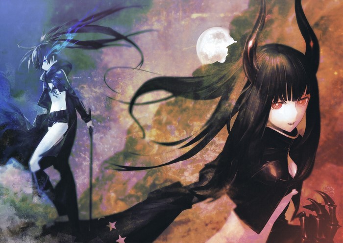 Black Rock Shooter and Black Gold Saw from Black Rock Shooter