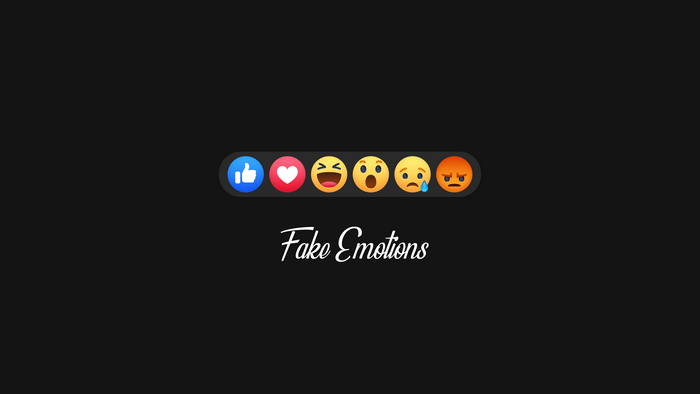 Facebook Reactions and "Fake Emotions" Text