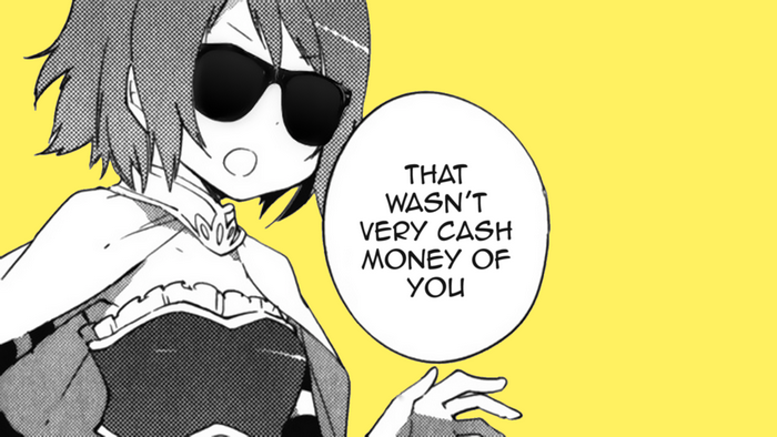 Miki Sayaka from Mahou Shoujo Madoka Magica wearing sunglasses