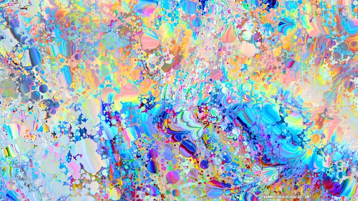 Abstract digital art with colorful swirling patterns
