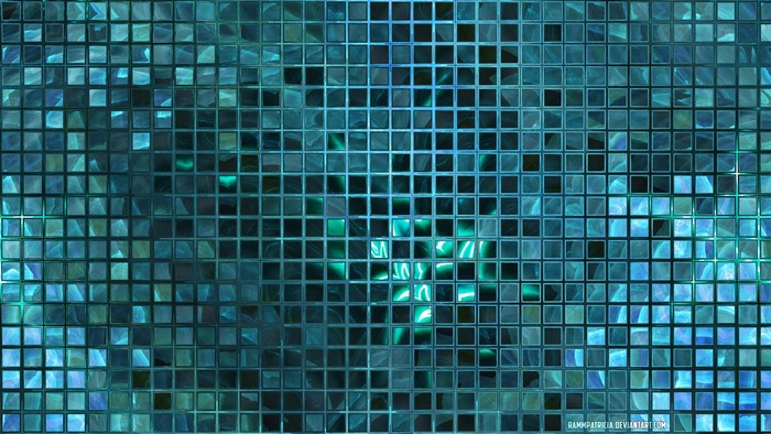 Abstract Teal Digital Art by RammPatricia
