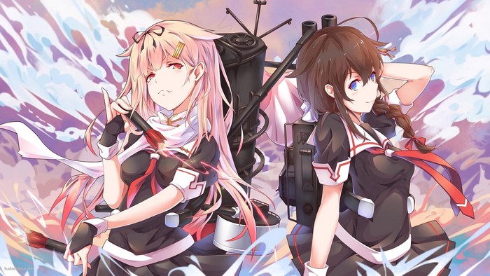 Shigure and Yuudachi from Kantai Collection