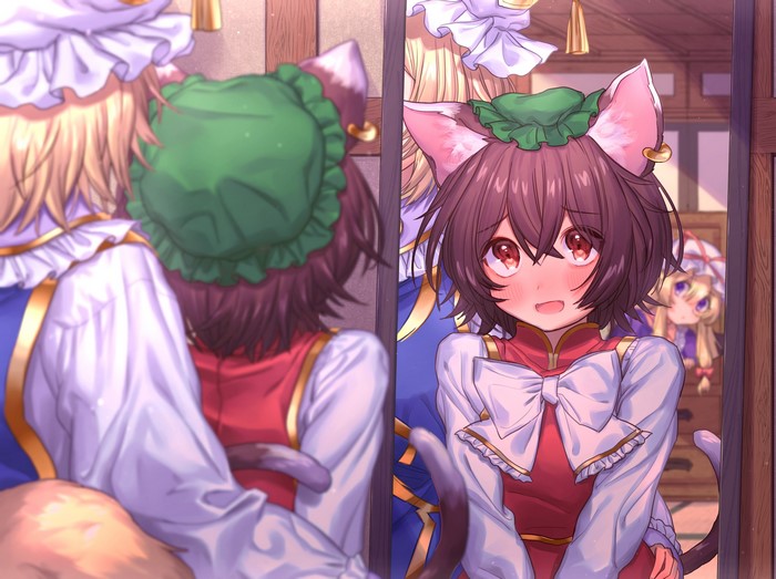 Chen and Ran from Touhou Project