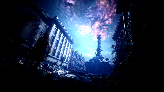 Devil May Cry 5 cityscape ruins