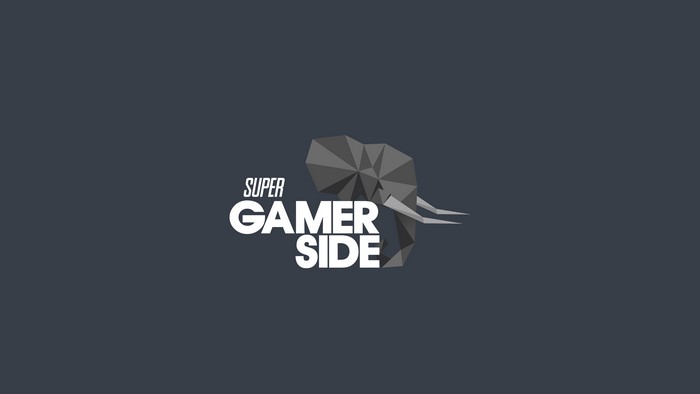 Super Gamer Side low poly elephant logo