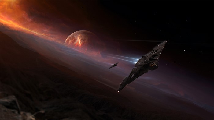 4K Star Citizen Aegis Dynamics Eclipse Space