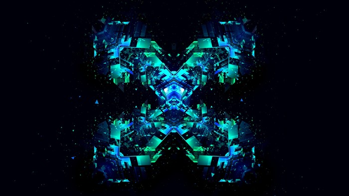 3D Abstract Digital Art Render