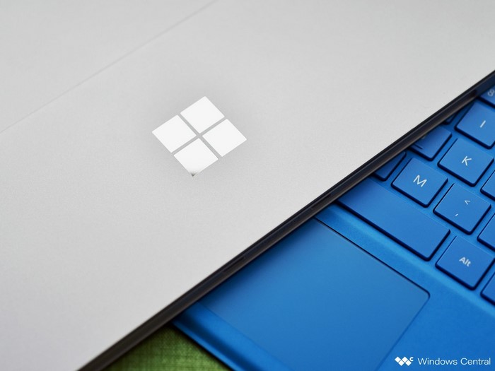 Microsoft Windows logo on a laptop