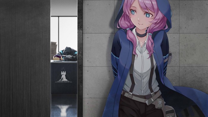 Blue Poison from Arknights with Doctor