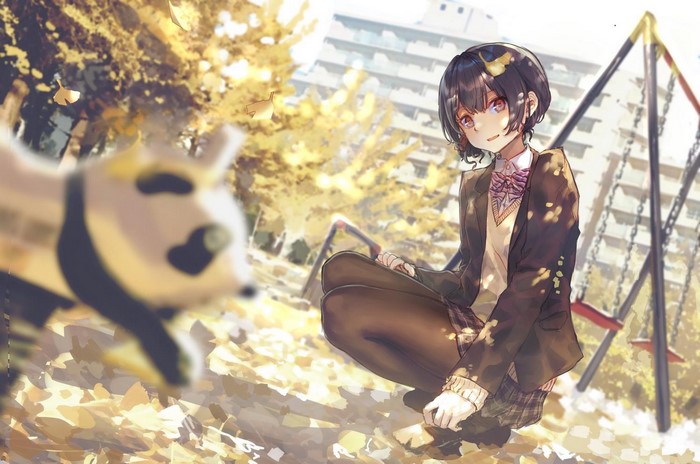 Rinze Morino from Roki in a school uniform