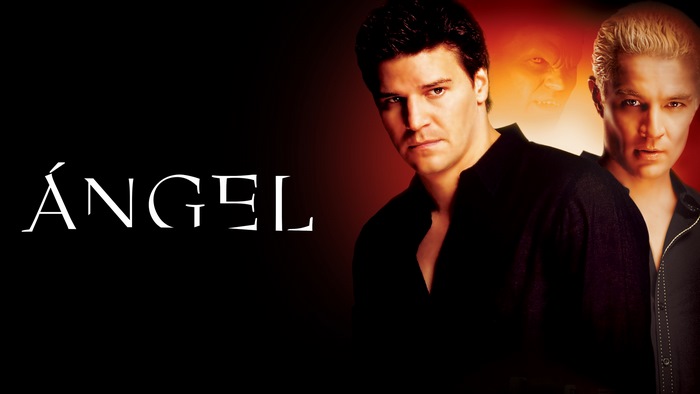 Angel TV Series Poster with David Boreanaz and James Marsters