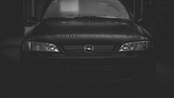 Black Opel Vectra B car