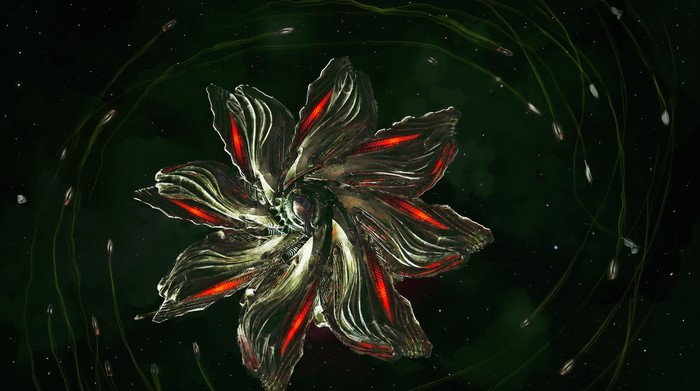 Thargoid ship from Elite: Dangerous