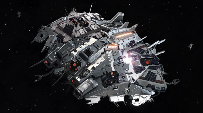Science fiction spaceship from Elite: Dangerous