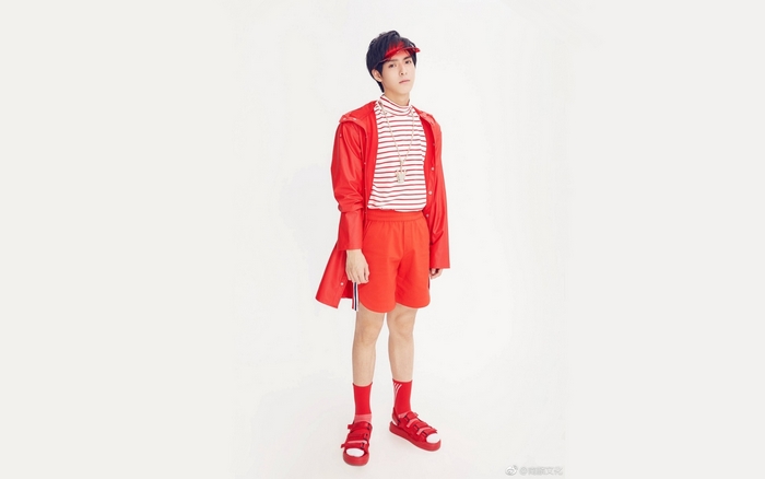 Wang Hao Xuan in Red Outfit