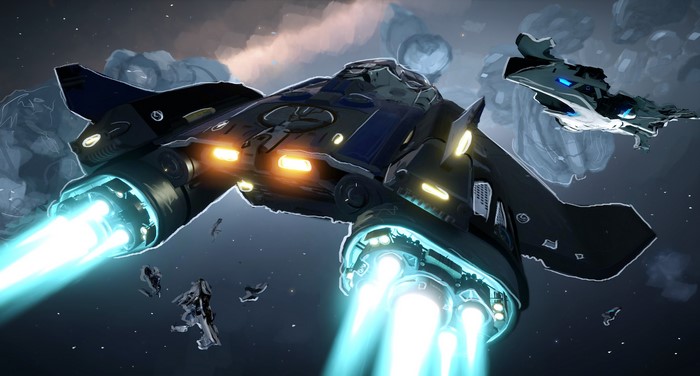 Spaceships in Elite: Dangerous 4K