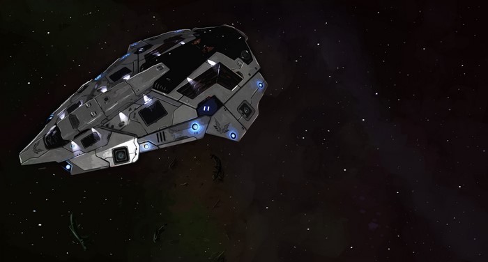4K Elite: Dangerous Spaceship