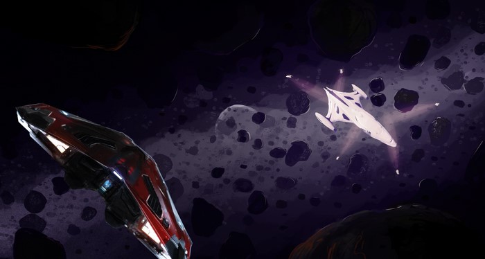 Elite: Dangerous 4K spaceship battle