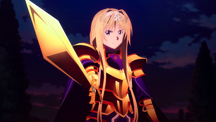 Alice Zuberg from Sword Art Online Alicization holding a sword