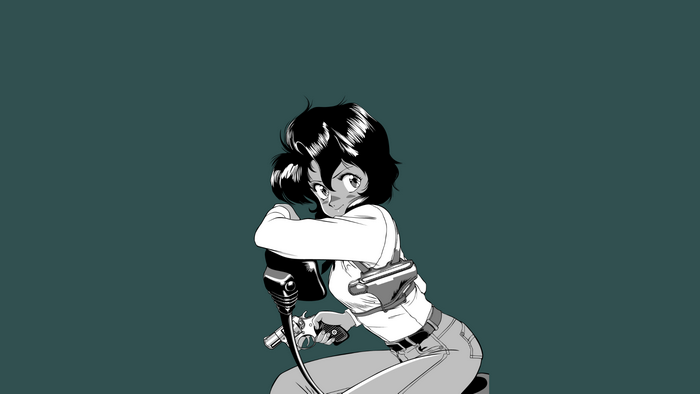 Rally Vincent from Gunsmith Cats with a gun