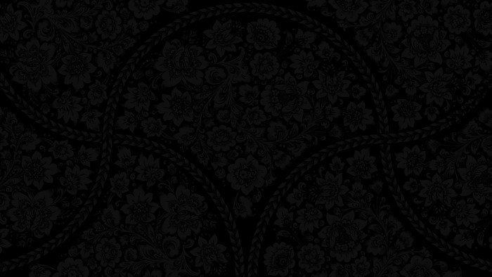 Dark floral pattern with braided accents