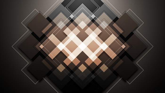 Abstract geometric pattern with squares and lines