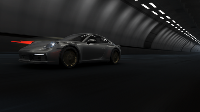 4K Forza Horizon 4 car in tunnel