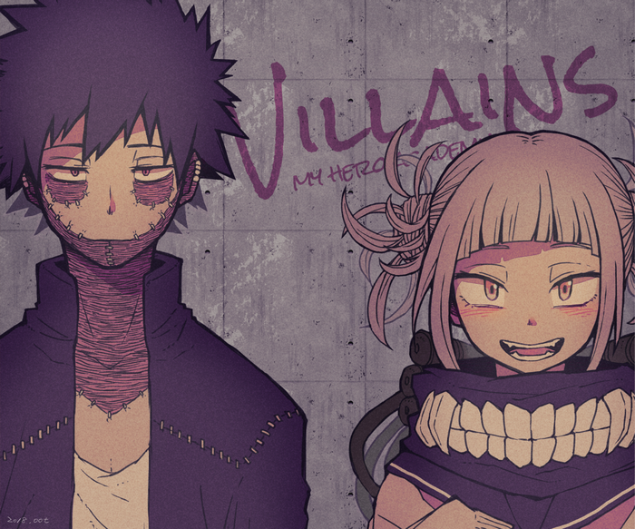 Dabi and Himiko Toga from My Hero Academia
