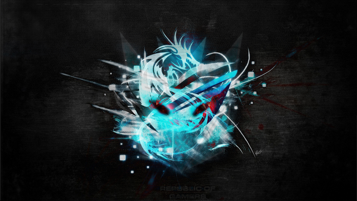 Republic of Gamers abstract dragon logo