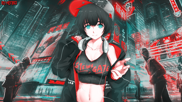 Shiina Mayuri from Steins;Gate in Akihabara