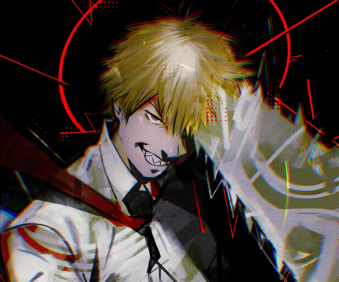 Denji Chainsaw Man Intense Portrait