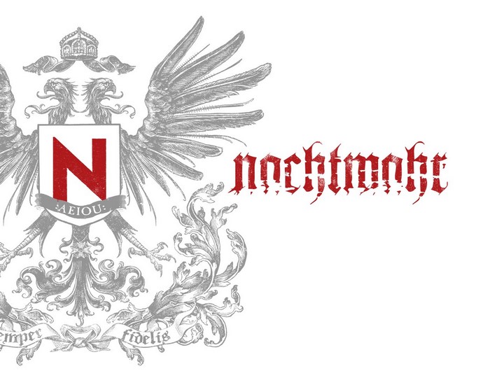 Nachtmahr emblem with N and A.E.I.O.U.